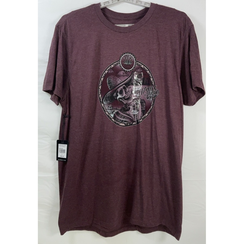 NWT Men's Brad Paisley Moon Shine Spirit Viva‎ La Tequila T-shirt Burgundy Large
